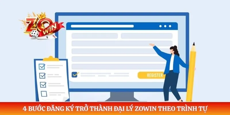 4 bước đăng ký trở thành đại lý ZOWIN theo trình tự